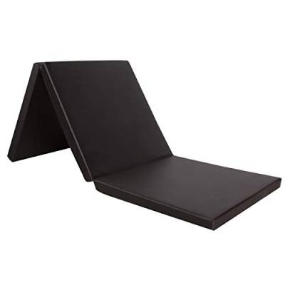 CCLIFE 180x60x5cm Klappbare Weichbodenmatte Turnmatte für Zuhause Fitnessmatte Gymnastikmatte Rutschfeste Sportmatte Spielmatte, Farbe:Schwarz von CCLIFE