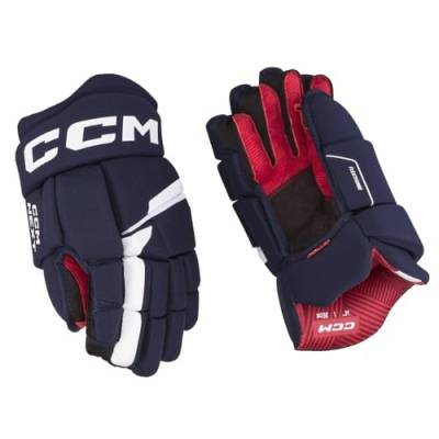 CCM Next Eishockey Handschuhe Junior (Navy/Weiß, Größe: 11) von CCM