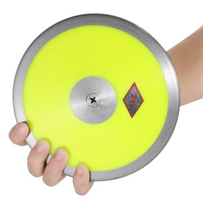 CDOKY Sporting Goods High Spin, Low Spin oder Gummi Diskus – Offizieller Track & Field Wurfdiskus für High School & College Werfer, High Spin – Outdoor Wettkampf & Praxis Diskus 1kg von CDOKY