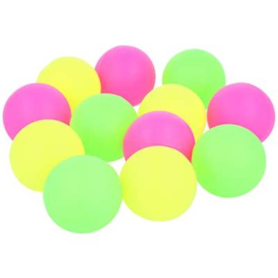 com-four® 12x Beachbälle in sommerlichen Farben - Mini-Wasserbälle aus Gummi - für Strandtennis, Smashball, Strandpaddelspiele - Ersatzbälle für Beachball-Spiel [Auswahl variiert] (12 Stück - V3) von com-four