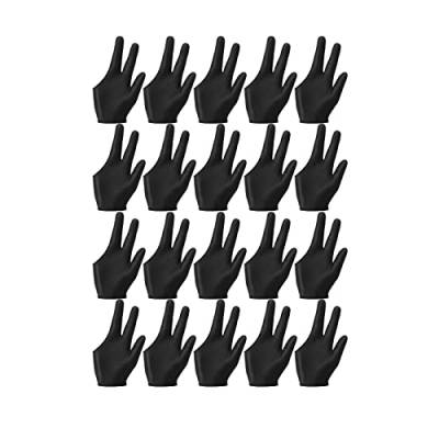 COSINE Atmungsaktive Billardhandschuhe, Snooker-Handschuhe, links, 3 Queue-Handschuhe für Damen und Herren, Billardzubehör, 20 Stück von COSINE