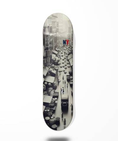 Cromic Skateboard Skateboard Deck NY Town 8.25 von COUNTRY BASQUE INGURUASAKARI INDUSTRY
