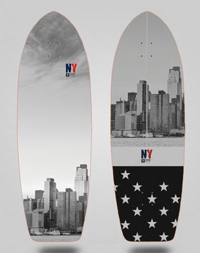 Cromic Surfskate Deck Skateboard - NY Jane 31 Fat Tail von COUNTRY BASQUE INGURUASAKARI INDUSTRY