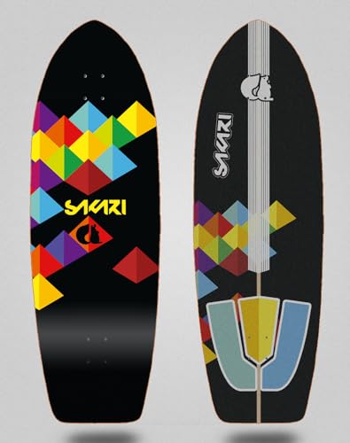 Sakari Surfskate Deck Skateboard Trilog 30 Fat Tail von COUNTRY BASQUE INGURUASAKARI INDUSTRY