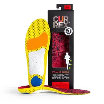 CURREX RunPro Sohle – Entdecke Deine Einlage für eine neue Dimension des Laufens, Dynamische Einlegesohle, Rot- Low Profile Gr.- EU 37-39/ S von CURREX