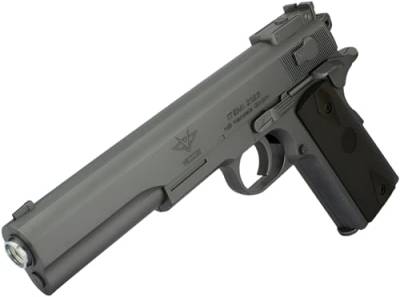 B.W. Softair Gun Airsoft Pistole | Elite V77 Grey - 20cm - 230g - 6mm unter 0,5 Joule (ab 14 Jahre) von Cadofe