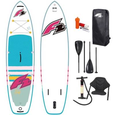 Campsup SUP F2 Strato 10'0" Combo Woman Aufblasbares Stand Up Paddle Board | Komplette Packung Surfboard für Einsteiger & Fortgeschrittene mit Kayak Sitz und Doppelpaddel von CampSup