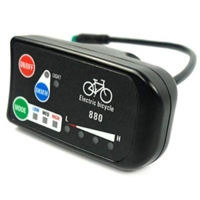 Cjuide Elektrisches Fahrrad Display 36V 48V Ebike Ligent Control Panel LCD Display LED880 Wasserdichter Controller für KT von Cjuide