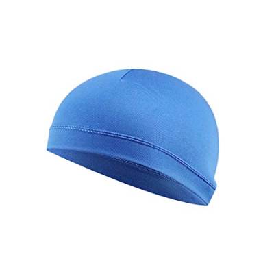 Colorful Sport Skull Cap Unterziehmütze Helmmütze Winddicht atmungsaktiv Fahrrad Mütze Bike Cap für Damen Herren (Blau) von Colorful Outdoor