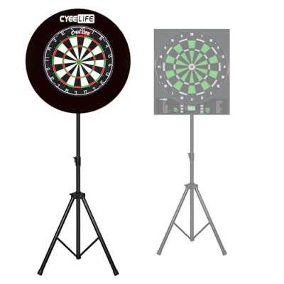 CyeeLife Professionelles Dartscheibe Ständer,Mobiler Dartständer für Klassische und Elektronische Dartboards von CyeeLife