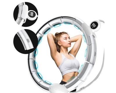 DOPWii Hula-Hoop-Reifen 20 Segments Smart Hula Hoop,360° Massage,für Taillenumfang 74–100cm von DOPWii