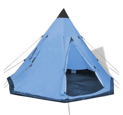 DOTMALL Tipi-Zelt Campingzelt für 4 Personen,Gr. 290x270x225 cm, PE-Boden von DOTMALL