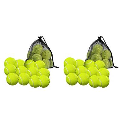 Daconovo 24 Pack Tennis Bälle mit Tasche Zur Aufbewahrung - Gute Qualität, Dickwandige Tennis Bälle von Daconovo