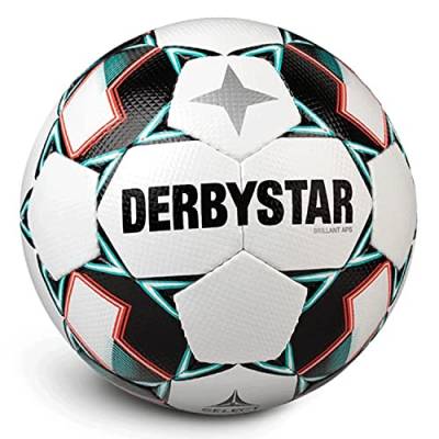 DERBYSTAR Unisex – Erwachsene Brillant APS Wettspielball, Weiss, 5 von Derbystar