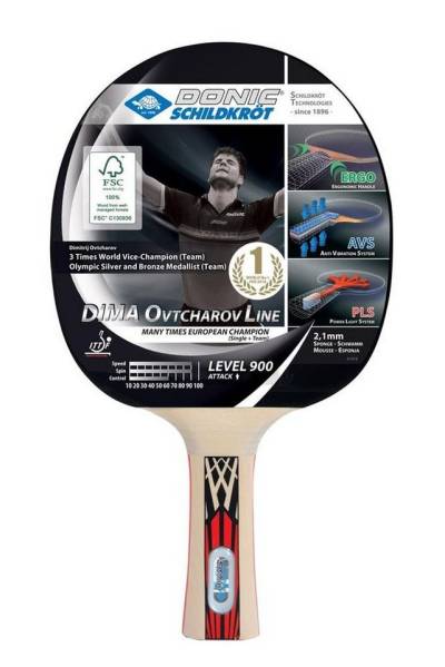 Donic-Schildkröt Tischtennisschläger Ovtcharov 900, Tischtennis Schläger Racket Table Tennis Bat von Donic-Schildkröt
