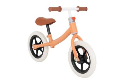 ECD Germany Laufrad Stahllaufrad mit verstellbarer Sitz Gummierte und rutschfeste Handgrif 11 Zoll, Kinderfahrrad Orange für Kinder ab 2 Jahren Lauflernrad 80x37x53cm von ECD Germany
