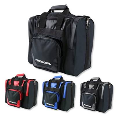 EMAX | Pro Bowl Bowlingtasche - Deluxe Single Tote | Bowling-Ball-Tasche mit Schuhfach | EIN-Ball-Tasche | Bowling Bag | Schwarz von EMAX Bowling Service GmbH MAXIMIZE YOUR GAME