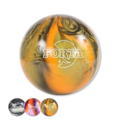 EMAX | Pro Bowl - Forta | Bowling-Ball Urethane | Spareball | Räumball | Fun-Ball | Bowling-Kugel für Damen Herren Kinder Erwachsene (Gold/Orange/Schwarz, 13lbs) von EMAX Bowling Service GmbH MAXIMIZE YOUR GAME