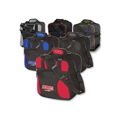 EMAX | 1-Ball-Bowling-Tasche | Storm - Solo Single Tote | Kleine schmale Bowlingbag für einen Bowling-Ball Schuhe Zubehör | Bowling-Ball-Tasche - Schwarz Rot von EMAX Bowling Service GmbH MAXIMIZE YOUR GAME