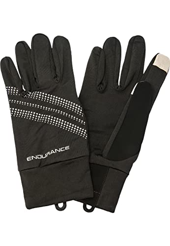 Endurance Unisex Gloves Sherman mit praktischer Touch-Funktion 1001S Black, L von Endurance