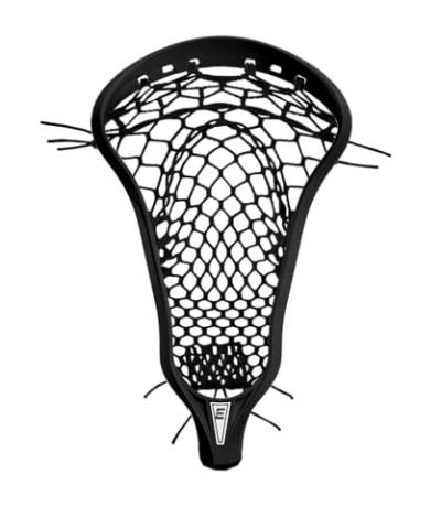 Epoch Lacrosse Damen Lacrosse Head Purpose 10° besaitet mit 3D Tasche - Composite Injected Polymer Lacrosse Stick Head, Knot Lock Technologie, 10° Bottom Rail - Schwarz von Epoch Lacrosse
