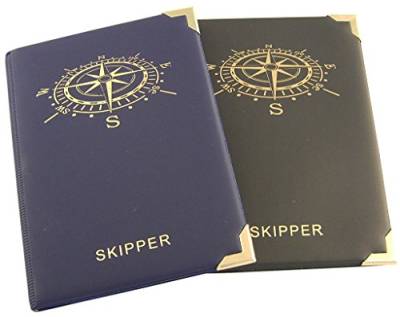 Skippermappe Motiv Kompass schwarz von Etui-Shop