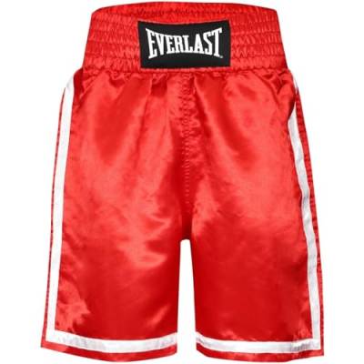 Everlast Männer Sport Boxen Hose Competition Boxing Shorts, Rot/Weiß, XL von Everlast
