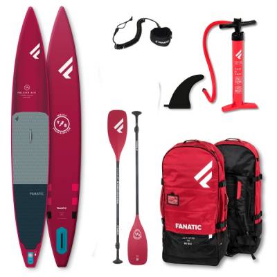 Fanatic - iSUP Package Falcon Air Young Blood Edition/YB35 - SUP Board Gr 12'6'' x 22'' - 381 x 56 cm rot von FANATIC