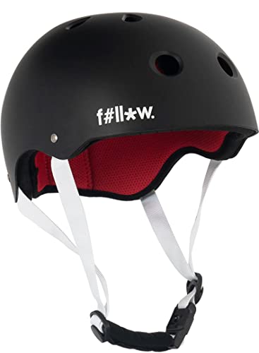 FOLLOW PRO Helm 2022 Black/red, M von FOLLOW