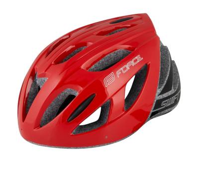 FORCE Fahrradhelm Helm rot FORCE SWIFT Gr. S-M von FORCE