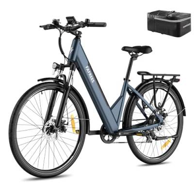 Fafrees Elektrofahrrad E-Bike mit APP 27.5 Zoll, F28 Pro 36V 14.5Ah Akku, E-Fahrrad 250W 25km/h, Shimano 7s Trekkingrad City EBike Herren Damen (Blau) von Fafrees