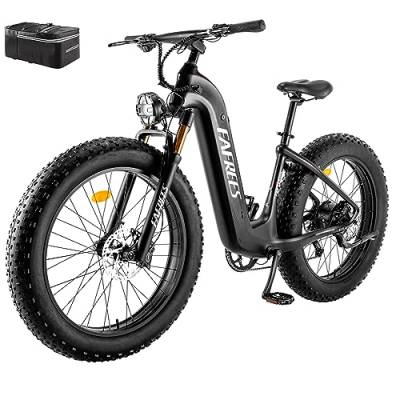 Fafrees F26 CarbonX [ Offiziell ] Hydraulische Scheibenbremsen E-Bike Herren 26 Zoll, 1080W Akku bis 140 km E Mountainbike MTB, Elektrisches Fatbike Erwachsene 180kg, Elektrofahrrad Damen Shimano 9S von Fafrees