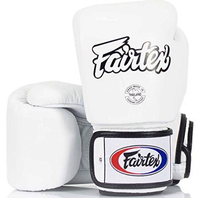 Fairtex Boxhandschuhe, BGV-1, weiß, Boxing Gloves MMA Muay Thai Thaiboxen Size 16 Oz von Fairtex