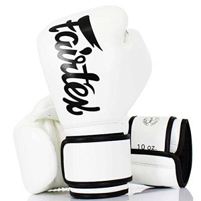 Fairtex Boxhandschuhe, BGV-14, Micro Fiber, weiß, Boxing Gloves MMA Muay Thai Size 12 Oz von Fairtex