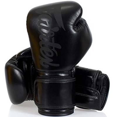 Fairtex Boxhandschuhe, BGV-14, schwarz-matt, Boxing Gloves, Muay Thai Size 10 Oz von Fairtex