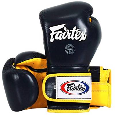 Fairtex Boxhandschuhe, BGV9, schwarz-gelb Größe 14 Oz von Fairtex