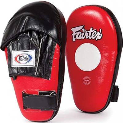 Fairtex Boxpratzen Large, FMV8, schwarz-rot, Focus Mitts, Boxing Pads, Muay Thai von Fairtex