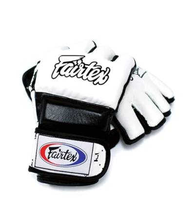 Fairtex FGV17 Super Sparring Grappling MMA Gloves (White/Black, Medium) von Fairtex
