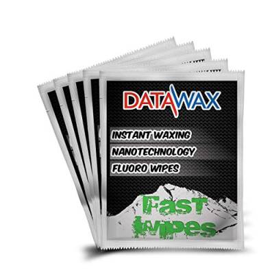 Fast Wax Instant Ski und Snowboard Wachs Tücher vor datawax von DataWax