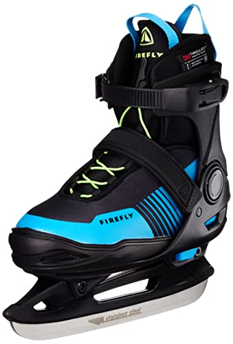 Firefly Unisex Jugend Flash IV Eishockeyschuhe, Black/Blue/Green, 37 von FIREFLY