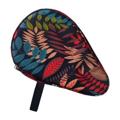 Fonowx -Pong-Paddel-Hülle, Tischtennisschläger-Abdeckung, professionelle tragbare Tischtennis-Paddel-Hülle für Training, drinnen, Blume rot von Fonowx