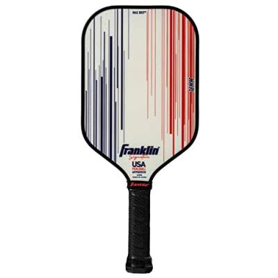 Franklin Sports Unisex-Erwachsene Pickleball Pickelball-Paddel, 16 mm, Pro Player – Weiß, 16mm von Franklin Sports