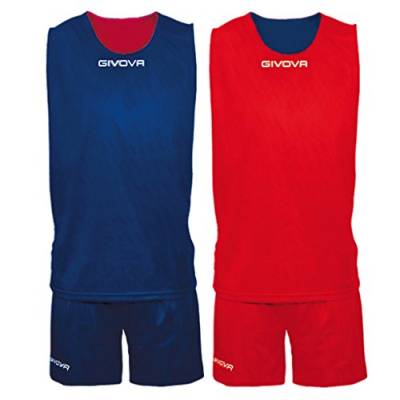 Givova, kit double, blau/rot, XL von Givova