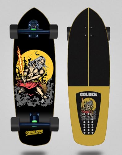 Golden Sand Cruiser Skateboard Complete Trucks 180 mm - God Power 34 von Glutier