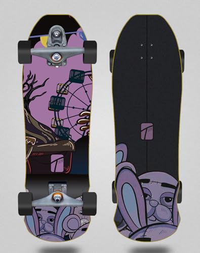Txin Surfskate Complete with Surfskate T12 - Dead Party Rosk 9,5 x 31 von Glutier