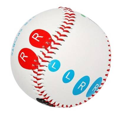 Pitchtraining Baseball 9 Zoll Pitch Training Baseball | 9 Zoll Wurftrainer – Baseball mit farbcodierten Fingerplatziermarkierungen für Jugendliche von Gohemsun