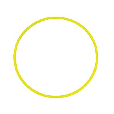Grevinga® Gymnastikreifen aus Kunststoff (Gelb,70 cm) von Grevinga