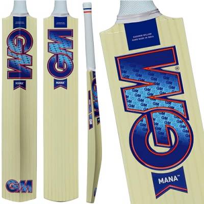 Gunn & Moore Mana Cricketschläger, Natur, Full Size-Player Height 175cm Plus von Gunn & Moore