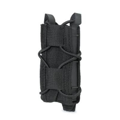 Gunyoo Mag Pouch 9mm Magazintasche Verstellbarer Softshell Taktischer Universal Magazinträger mit Molle Clip zum einfachen Platzieren und Entfernen (Black) von Gunyoo