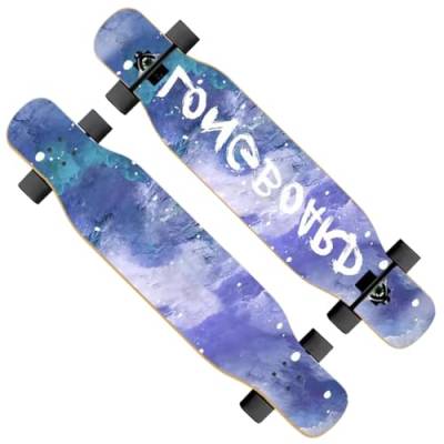 Longboard für Kinder Erwachsene Anfänger, Skateboard Longboards für Jungen Mädchen und Teenager, Longboard Komplettes Skateboard Surfskate für Downhill-Tanzen, Free-Style (Color : G) von HAQMG